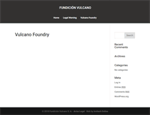 Tablet Screenshot of fundicionvulcano.com